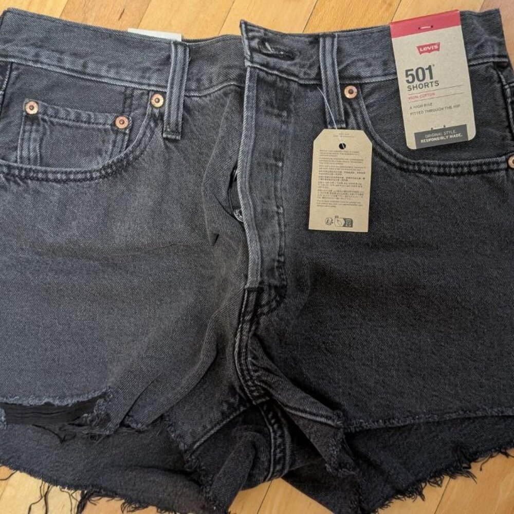 Levi's Women's 501 Original Shorts, lunar black, 29 (US 8)